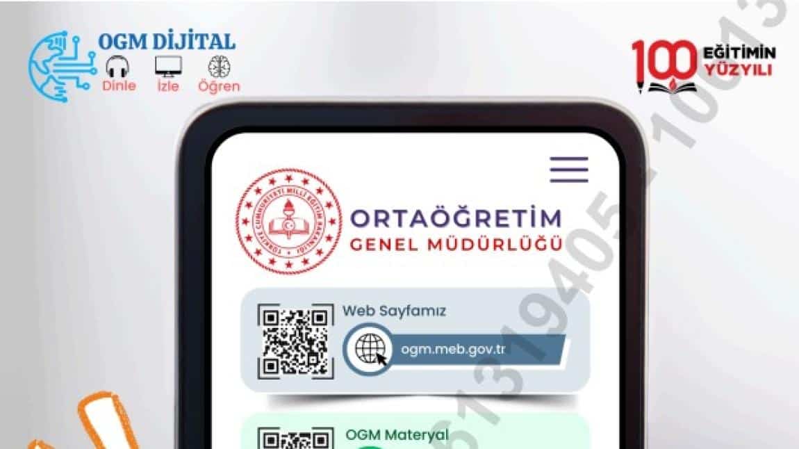 OGM Materyal Dijital Platformu Etkinleştirildi.